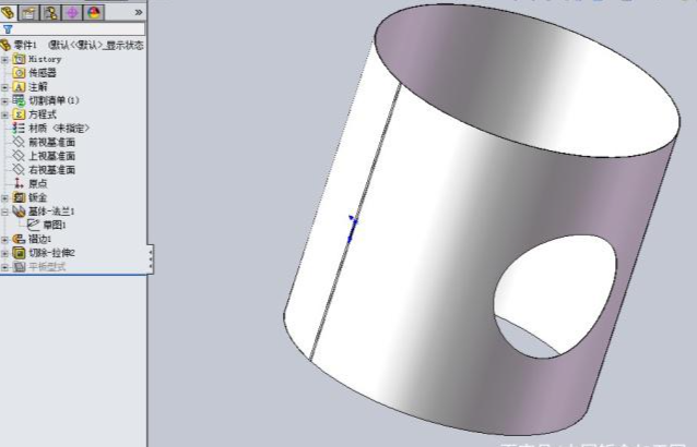 SOLIDWORKS平板折圆弧制作方法