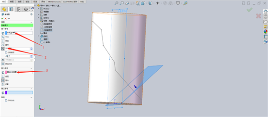 如何在圆柱表面建立斜孔？SOLIDWORKS来帮你！